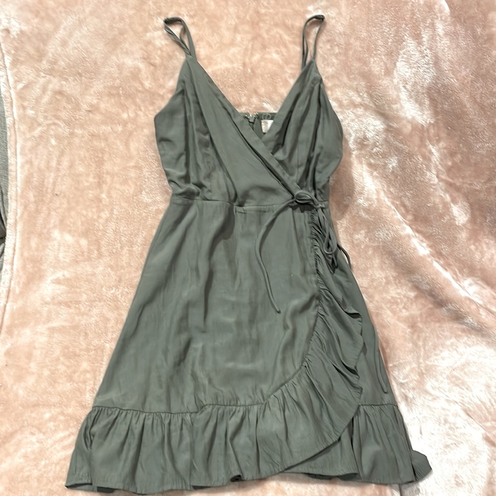 Alterd State Green Tie Up Dress